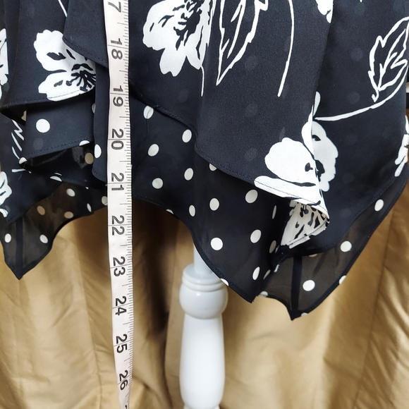 Jones New York 100% silk mix print skirt size 4 - Picture 6 of 9